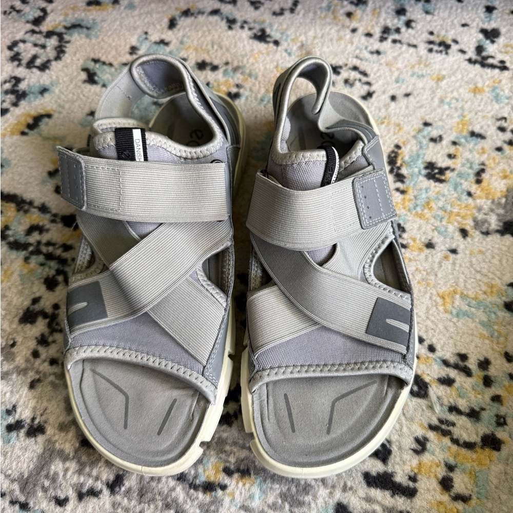 Ecco Light Gray Women's Sandals